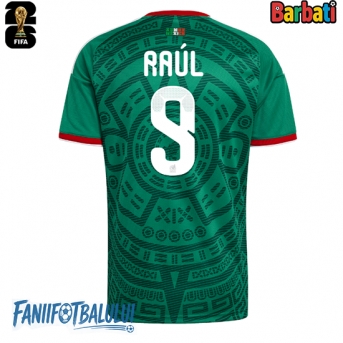 Mexic Raul Jimenez #9 Tricou Fotbal Replică Mondial 2026 Barbati Acasa